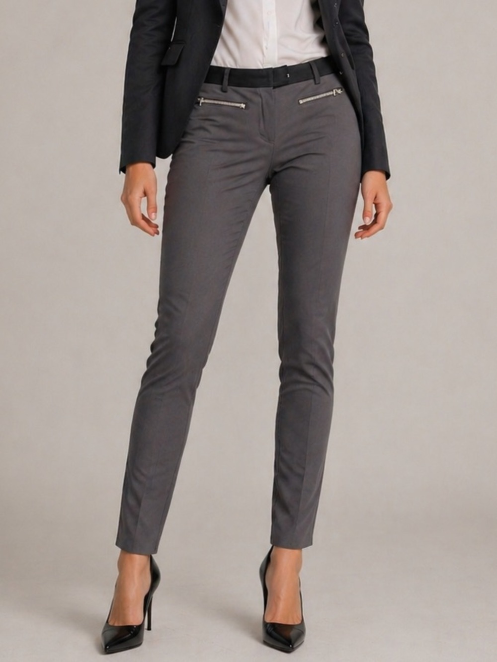 RW&CO Straight Leg Office/Dress Pants - Grey